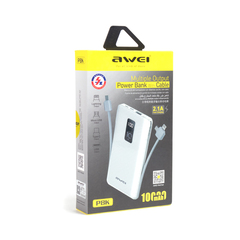 Портативный внешний аккумулятор Awei P8K Power Bank 10000mAh Черный