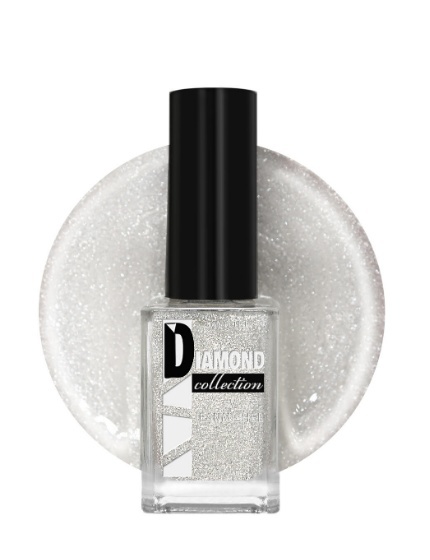 JEANMISHEL DIAMOND 502 Лак для ногтей Прозрачный с блёстками перламутровый 12мл