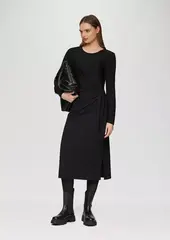 Блестящее платье из джерси на запах s.Oliver