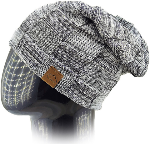 Картинка шапка-бини Skully Wear ZZM-998 11(light grey) - 6