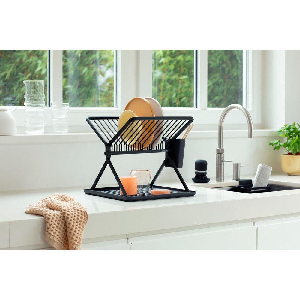 Складная сушилка для посуды, Темно-серый, арт. 139406 - фото 5