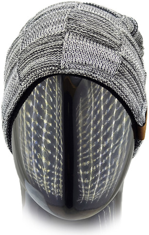 Картинка шапка-бини Skully Wear ZZM-998 11(light grey) - 7