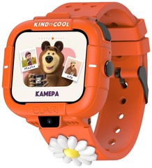 Смарт-часы Elari KidPhone Маша и Медведь 44 мм оранжевый-оранжевый
