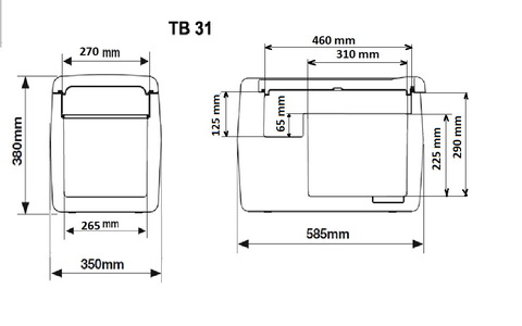 Автохолодильник компрессорный Indel B TB31 (30л.) 12-24V