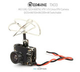 Камера с передатчиком Eachine TX03 5.8G 72ch 600TVL NTSC 0/25/50/200mW Super Mini