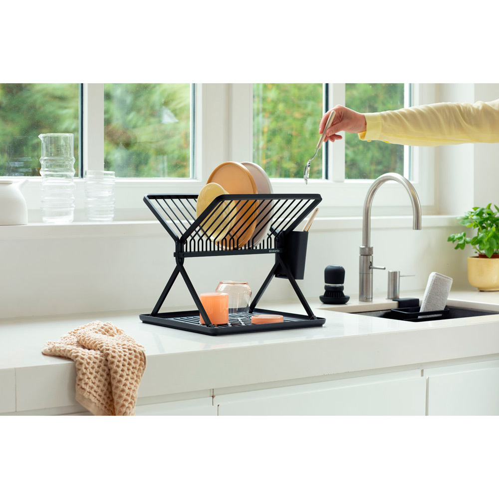 Складная сушилка для посуды, Темно-серый, арт. 139406 - фото 4