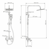 NEW A27701 Душевой комплект со смесителем