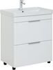 Aquanet 310153 Тумба Ирис new 70 напольная 2 ящ. цв.белый глянец (310153)