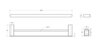 Cezares STYLUS-THD-60-BORO STYLUS-THD-60-BORO Полотенцедержатель двойной 60 см, исполнение брашированное золото