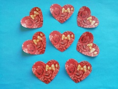 Сахарные Сердечки на Торт 