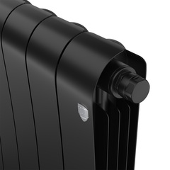 Royal Thermo Infinity VR 500 Noir Sable, 12 секций - радиатор с нижним правым подключением