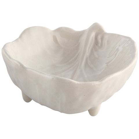 Салатник на ножках Bordallo Pinheiro Капуста 9см бежевое