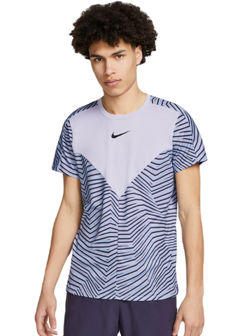 Футболка теннисная Nike Dri-Fit Slam Tennis Top - oxygen purple/black