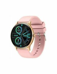 Ecosystem Colmi i10 Gold Frame Pink Silicone Strap