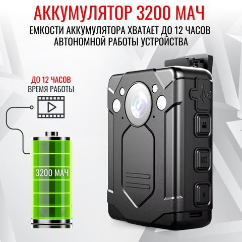 Персональный носимый видеорегистратор RIXET RX-6