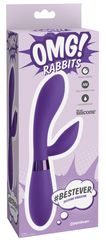 Фиолетовый вибратор-кролик #bestever Silicone Vibrator - 21,2 см. - 