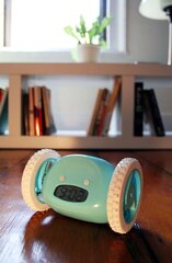 Будильник с сюрпризом clocky бирюзовый