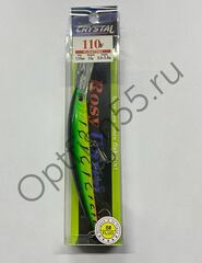 Воблер Rosy Down Crystal 110F 110мм, 15гр, загл.3,0-5,0м