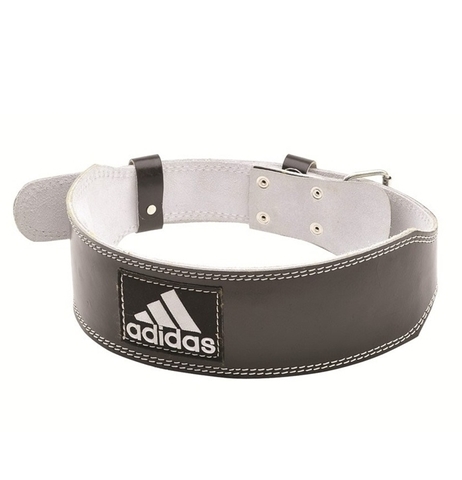 ADGB-12234 S/M Пояс тяжелоатлетический (кожа) Adidas Leeather Lumbar Belt, р.S/M