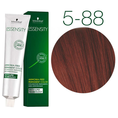 Schwarzkopf Professional Essensity 5-88 (Светлый коричневый красный экстра) - Безаммиачный краситель для волос