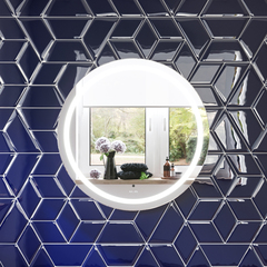 Универсальное зеркало с контурной LED-подсветкой, ИК- сенсором, круглое, 65 см, AM.PM X-Joy - M85AMOX0651WG