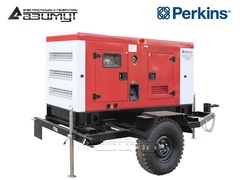 Дизельный генератор Азимут ЭД-64-Т400-1РКМ18 Perkins на шасси в кожухе
