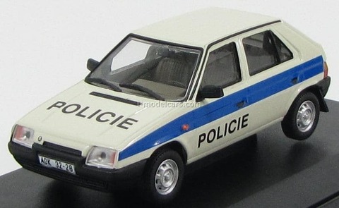 Skoda Favorit 136L Federalni Zeleznicni Policie Praha 1987 Abrex 1:43