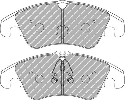 FCP4044H Тормозные колодки дисковые спортивые DS2500