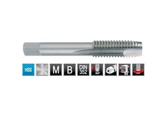 Метчик М10х1,5 (Однопроходный, скв.) DIN352 HSS-G 6h B/4-5P 70мм a=5,5 Ruko 231100