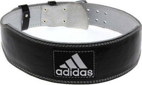 ADGB-12235 L/XL Пояс тяжелоатлетический (кожа) Adidas Leeather Lumbar Belt, р.L/XL