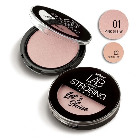Белита LAB colour Пудра-стробинг Let`s Shine тон 01 pink glow