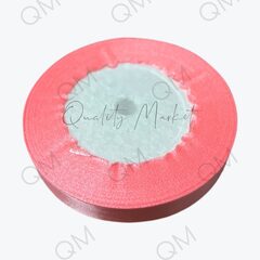 Лента атласная 1,2 см 36 ярдов (ярко-розовая) №05