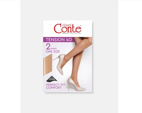 Гольфы женские 40 Den Tension, Nero Conte