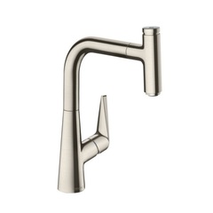 Смеситель для кухни с выдвижным изливом и лейкой Hansgrohe Talis Select S 72822800 фото