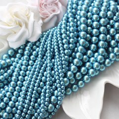 Майорка васильково-синяя 6 мм, 1 нить, МА175