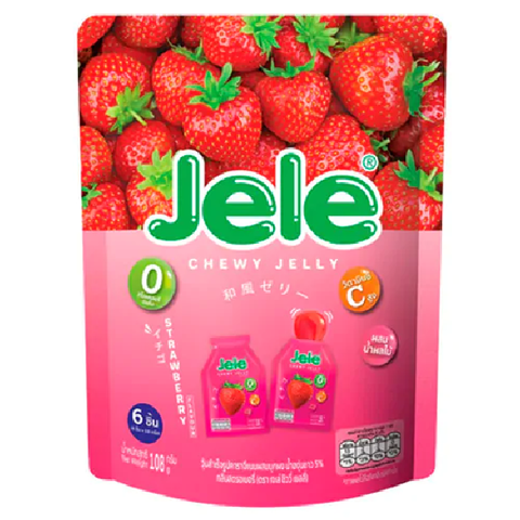 Желе мармеладное со вкусом клубники Jele Chewy Jelly, 108 гр