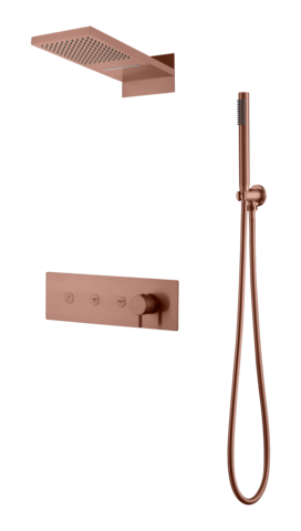 Boheme 130-CB Встроенная душевая система FUSION, трехпозиционная COPPER BRUSHED