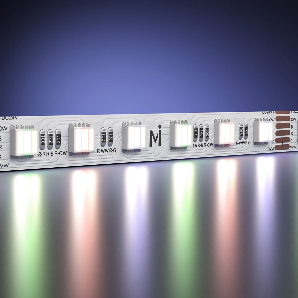 Светодиодная лента Maytoni 20W/m 60LED/m 5050SMD белый + RGB 5M 201136