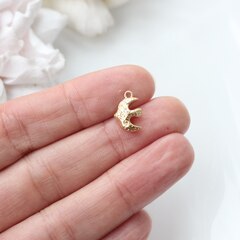 Подвеска Птица 13*9 мм, позолота, П054