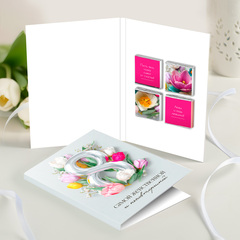 новинка Открытка 4 шоколадки 