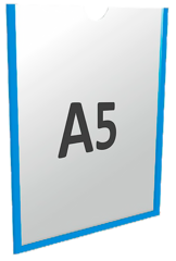 Карман А5 вертикальный самоклеящийся Пэт 0,3 мм белый скотч