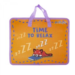 
          Папка с ручками 1 отделение, А4 265х335х90 мм, Alingar, пластик, ручки тесьма, дизайн с двух сторон, молния сверху, "Время отдохнуть"