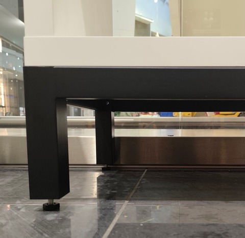 Ножка металлическая "Hyllställ" для стеллажа FORA, 76,3х37,8, черный