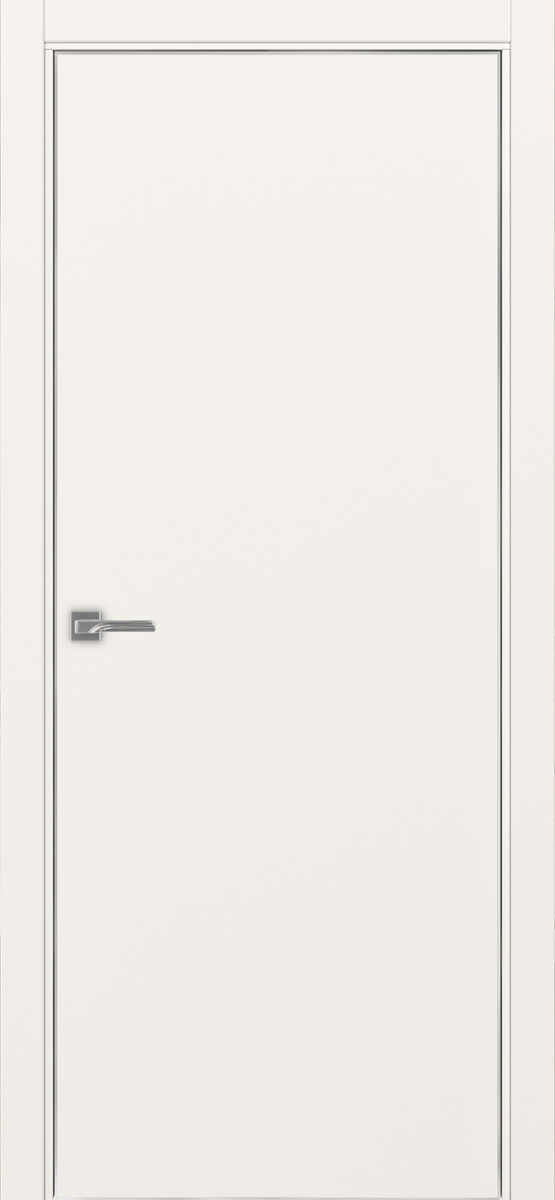 Дверь межкомнатная Оптима Порте Неаполь 201 (кромка алюминиевая с 4х сторон с врезкой под замок Морелли М1895 (М1885)), цвет бежевый, экошпон, глухая