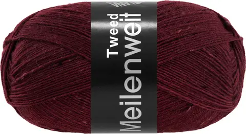 Пряжа Lana Grossa Meilenweit 100 Tweed 179 красное дерево