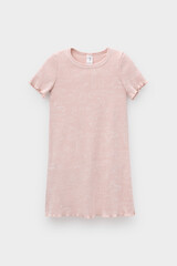 сорочка  для девочки  К 1180/24/зоопарк на дымчатой розе