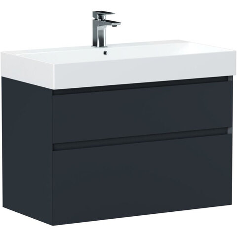 Allen Brau 1.210026.AM 1.210026.AM INFINITY Тумба 85, 2 ящ., антрацит матовый (346294)