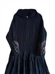 Иоанна. Платье льняное с капюшоном, вышивка по низу рукава PL-422608