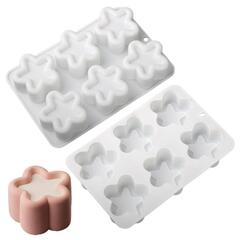 Силиконовая форма для муссовых десертов «Тортики звезды 6 в 1»