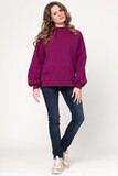 Утепленный свитшот для беременных и кормящих 16049 фуксия
